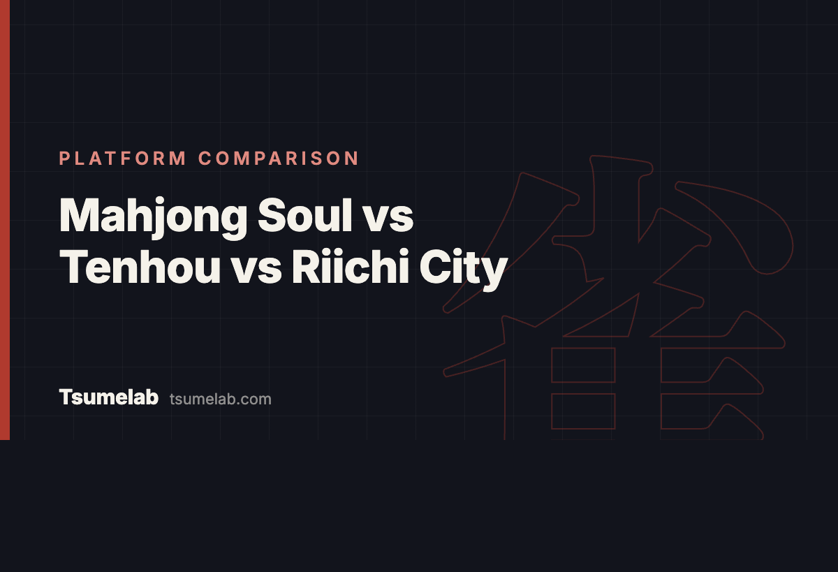 Mahjong Soul vs Riichi City vs Tenhou (2026): Which One Should You Actually Play?